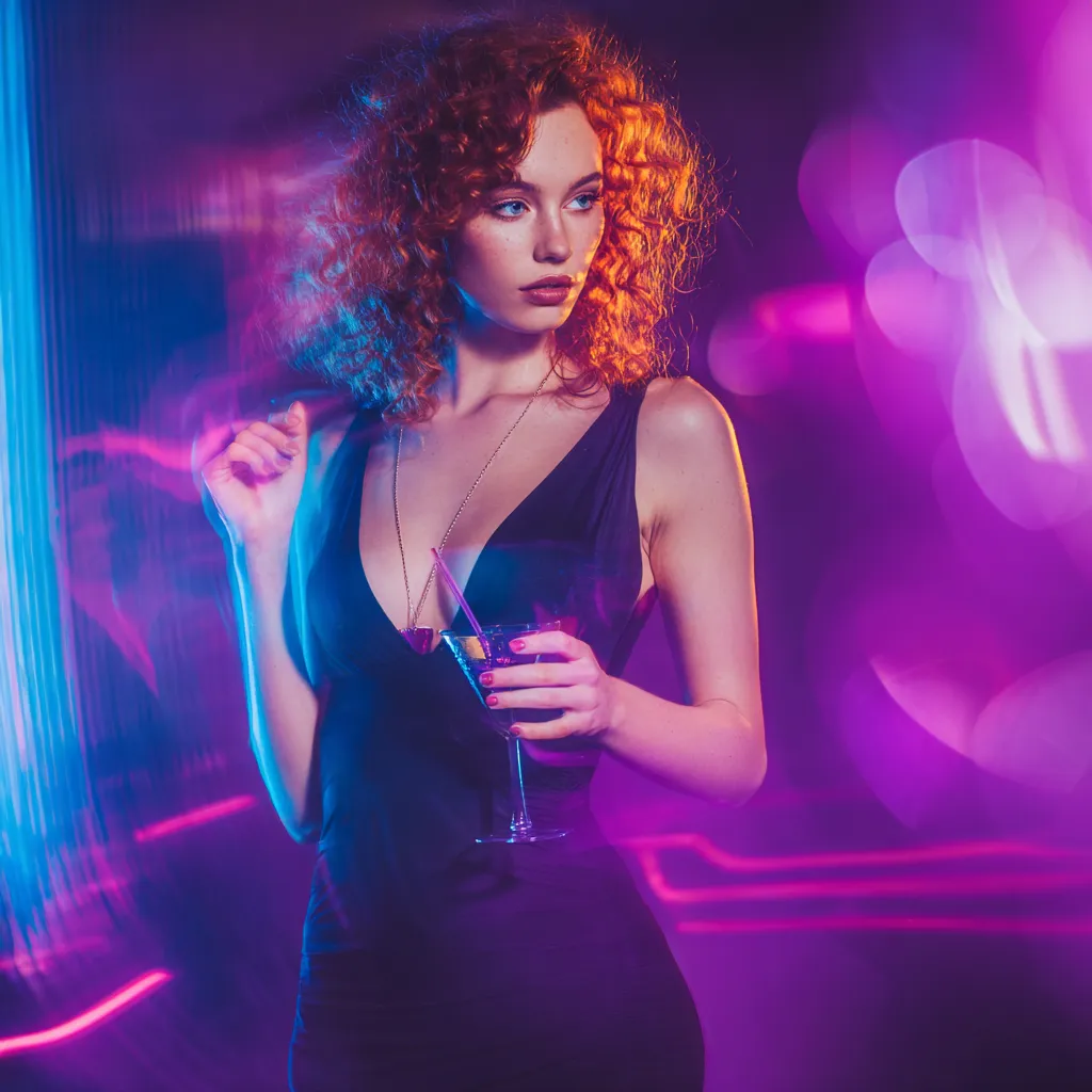 Elle — a smooth, slow-wink AI companion on Flirt AI